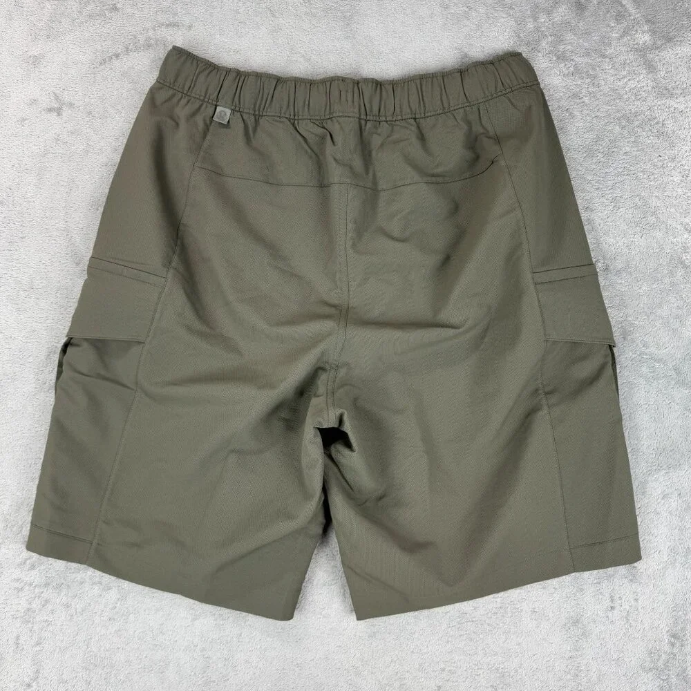 lululemon athletica Men's Olive Green Athletic Cargo Shorts